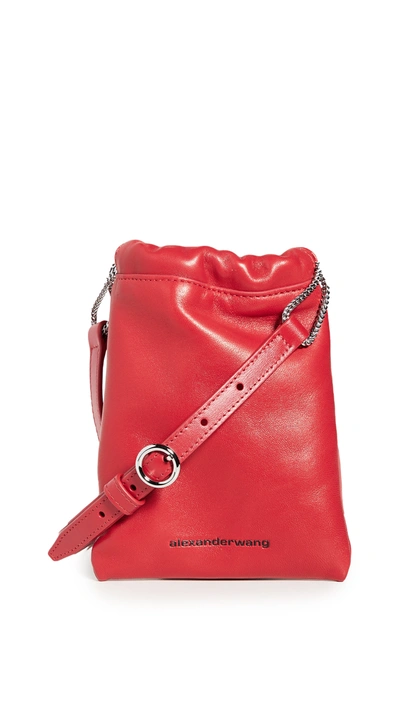 Alexander Wang Ryan Leather Belt Bag In Red