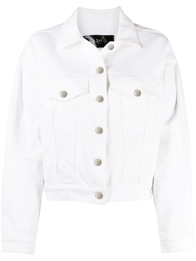 3x1 Button-up Denim Jacket In White