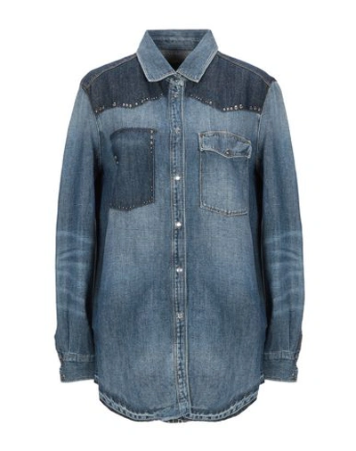 7 For All Mankind Denim Shirt In Blue