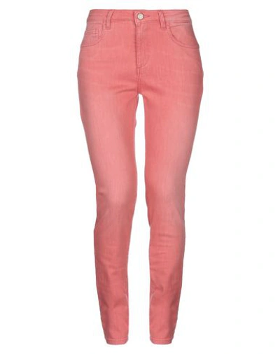Manila Grace Jeans In Pastel Pink