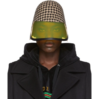 Gucci Felt Hat With Transparent Visor In 9775 Beige
