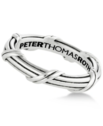 Peter Thomas Roth Overlap Band In Sterling Silver 4mm