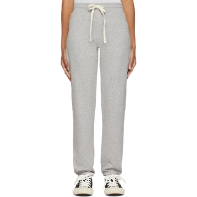Amo Grey Cropped Lounge Pants In 053 Hgrey