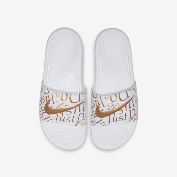 nike benassi metallic