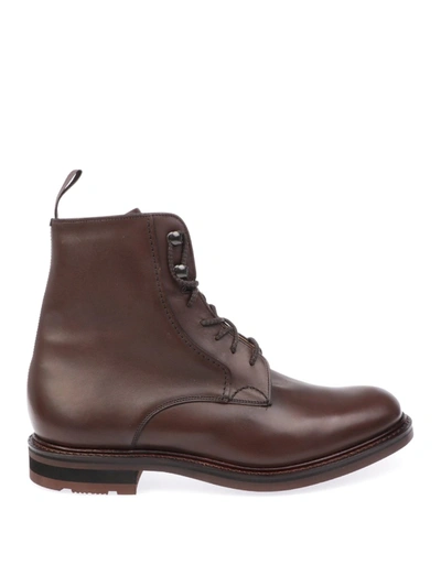 Church's Wootton Leather Booties In Grey