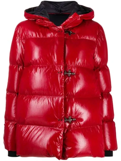 Fay Water Repellent Puffer Jacket In Red