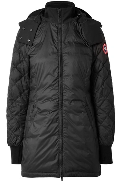 Canada Goose Stellarton Quilted Shell Down Coat In Black | ModeSens