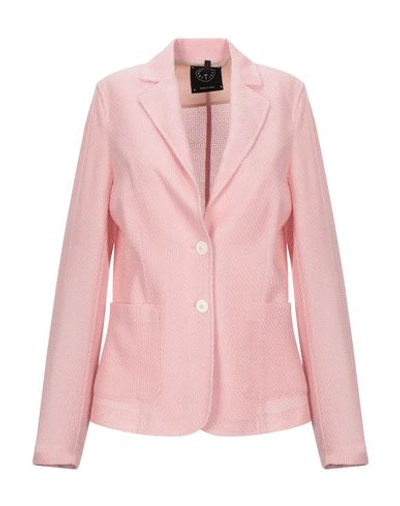 T-jacket By Tonello Suit Jackets In Pink