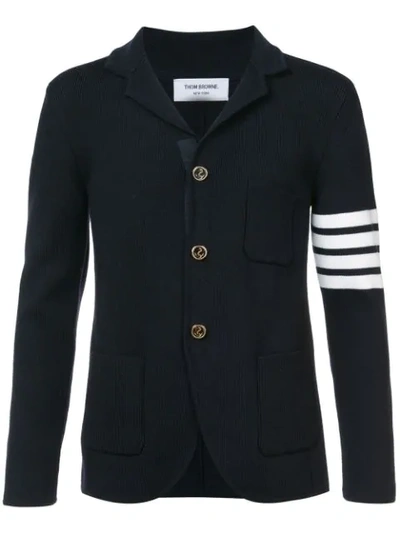 Thom Browne Down-filled Shell Blazer In Blue