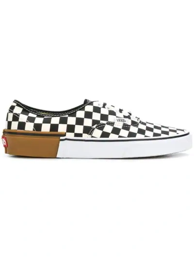 Vans Gum Block Authentic Check Sneakers In Multicolor