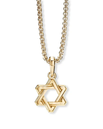 David Yurman Men's Deco Star Of David Pendant In 18k Yellow Gold, 24mm