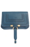 Chloé Marcie Small Leather Belt Bag In Navy Ink