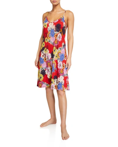 Johnny Was Mishka Floral-print Chemise In Multi Pattern