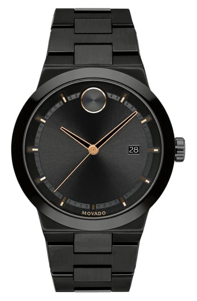 Movado Men's 42.3mm Bold Fusion Bracelet Watch, Black