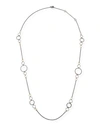 Armenta Old World Long Alternating Link-chain Necklace In Gold