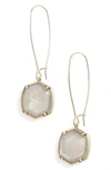 Kendra Scott Davis Drop Earrings In Gold/ Grey Illusion