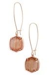 Kendra Scott Davis Drop Earrings In Rs Gld/dusted Pink Illusion