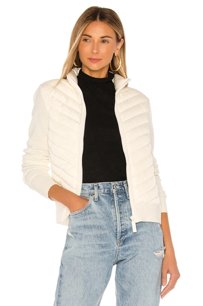 Canada Goose Hybridge Off-white Wool And Shell Jacket - S In Off White