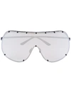 Rick Owens Oversized-pilotenbrille Mit Nieten In 黑色