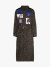 Raf Simons Animalier Leopard-print Belted Technical Coat In Green: