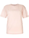 Stella Mccartney Burnout Star Tee In Pink