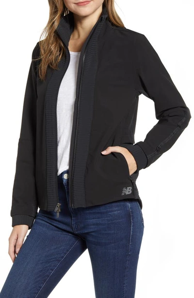 New Balance Q Speed Winterwatch Water Resistant Jacket In Black
