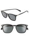 Polaroid 52mm Polarized Sunglasses In Mtt Black/ Grey Polarized