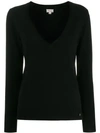 Temperley London Ando Knit V-neck Jumper, Black, Xs