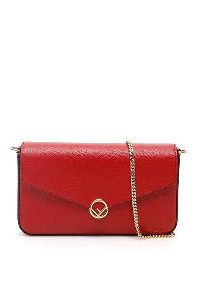 Fendi Wallet On Chain In Red