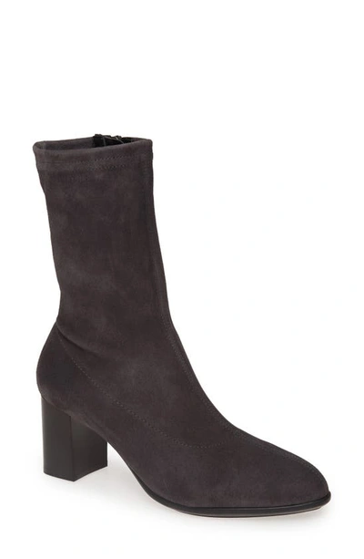 Aquatalia Darianna Weatherproof Bootie In Anthracite Suede