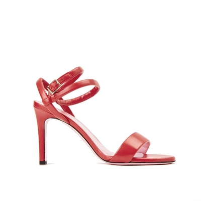 Phare Wrap Ankle Strap Sandal In Rosso