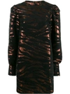 The Andamane Baylee Dress In 837 Tigre Bronzo E Nero