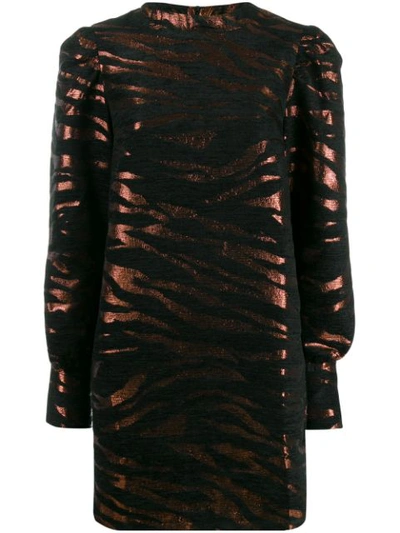 Andamane Baylee Dress In 837 Tigre Bronzo E Nero