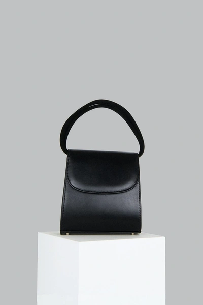 Folklore Loop Bag In Black Leather