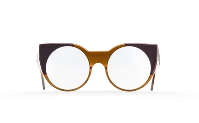 Fakbyfak Designer Glasses Orphium Model 1. Optic. Weather & Crime In Brown