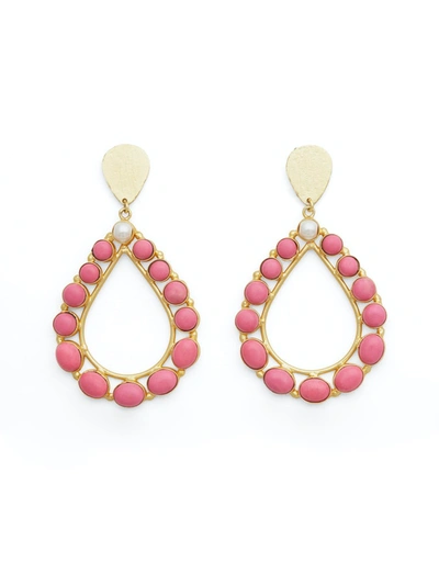 Miss Mathiesen Drops From My Bath Tub Earrings In Pink