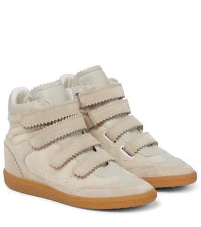 Chip steno Verval Isabel Marant Étoile Bekett Leather And Suede Sneakers In Ecru | ModeSens
