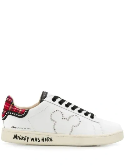 Moa Master Of Arts X Disney Mickey Mouse Patch Sneakers In White