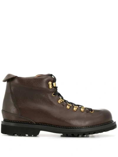 Buttero Mountain Lace-up Boot In Brown