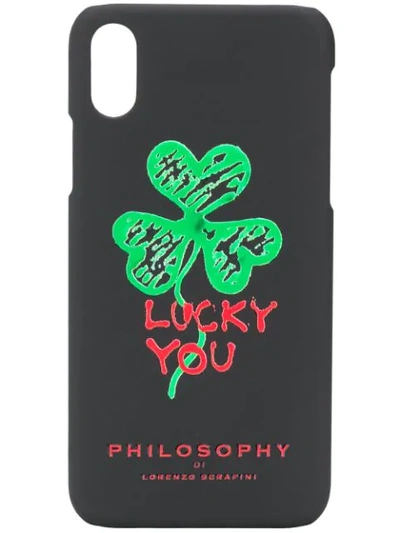 Philosophy Di Lorenzo Serafini Lucky You Iphone Xs/x Case In Black