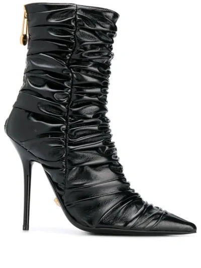 Versace Stiefeletten Mit Raffung In D41oh Black