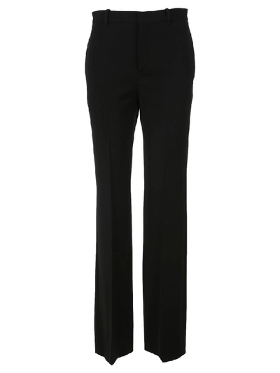Balenciaga High Waisted Tailored Trousers In Black