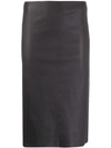 Arma Skirt Pencil Stretch In Black