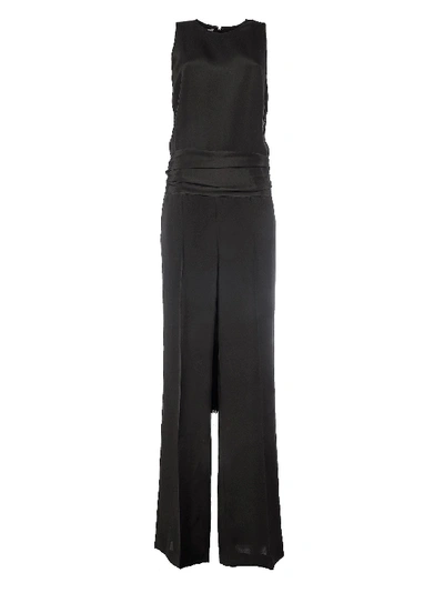 Stella Mccartney Jumpsuit Silk Maroccaine In Black