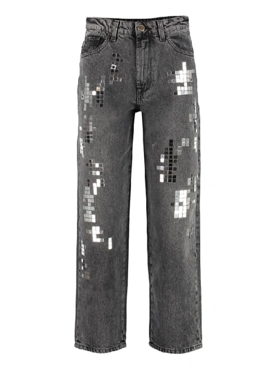 Pinko Deja Vu 5-pocket Jeans In Grey
