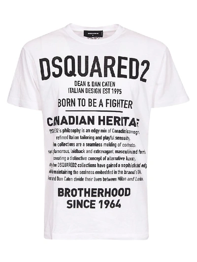Dsquared2 Short Sleeve T-shirt In White