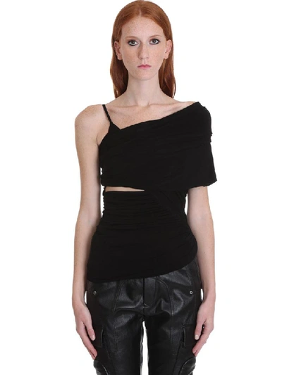 Rick Owens Alix Topwear In Black Silk