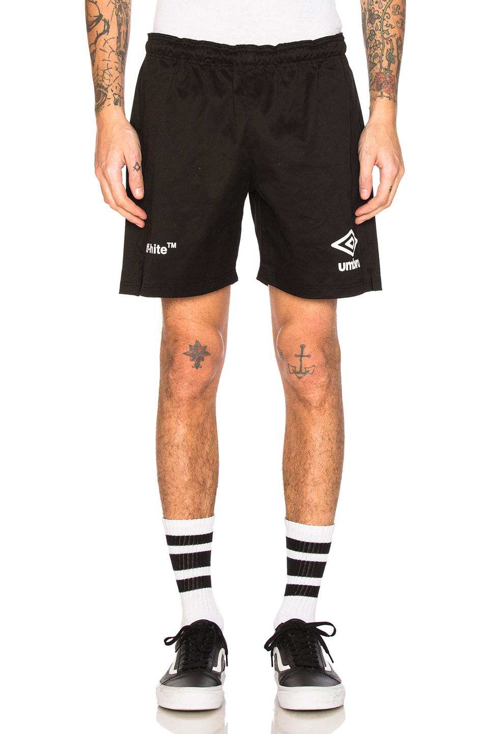 white umbro shorts