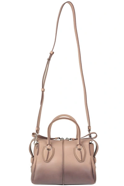 Tod's Borsa Bauletto Piccolo Any Zip In Beige