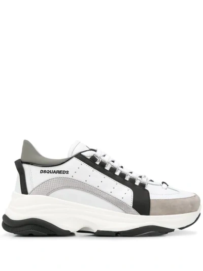Dsquared2 Men's Colorblock Chunky Runner Sneakers, Black/white